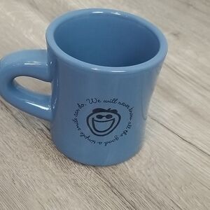 LIFE IS GOOD blue & black coffee  / tea mug